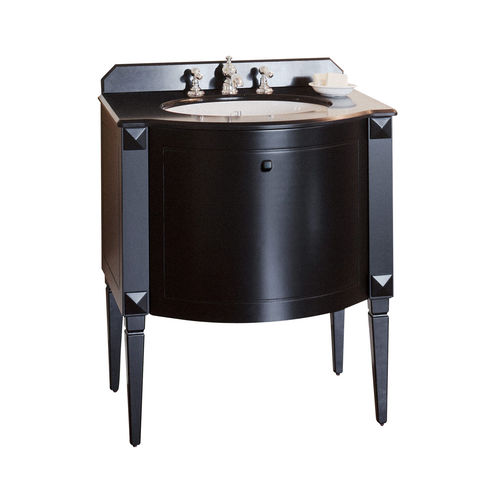 Mobile lavabo da appoggio - CHESTER NERO - GENTRY HOME - in marmo / classico / con cassetti