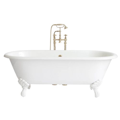 Vasca da bagno ovale - VIOLET - GENTRY HOME - con piedi / in ghisa / bianca