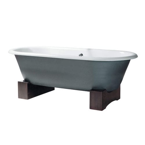 Vasca da bagno ovale - VIOLET - GENTRY HOME - con piedi / in legno / in ghisa