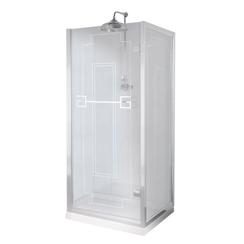 Parete doccia battente - ATHENA: 101 SERIES - GENTRY HOME - d'angolo