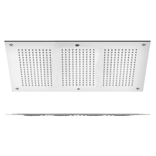 Soffione doccia da incasso a soffitto - FIAD80660 - GUGLIELMI - rettangolare / con cromoterapia / con illuminazione incorporata
