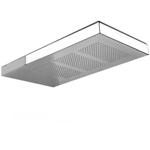 Soffione doccia da incasso a soffitto - FIAD80662 - GUGLIELMI - rettangolare / con illuminazione incorporata / con cromoterapia