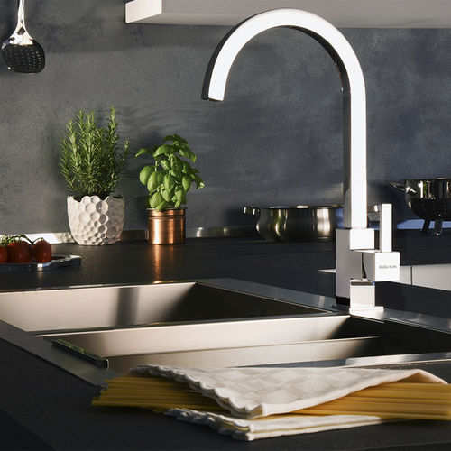 Miscelatore da appoggio - G&amp;G : FGGG65100 - GUGLIELMI - in metallo cromato / in acciaio / da cucina