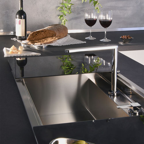Miscelatore da appoggio - G&amp;G : FGGG65111 - GUGLIELMI - in metallo cromato / da cucina / 2 fori