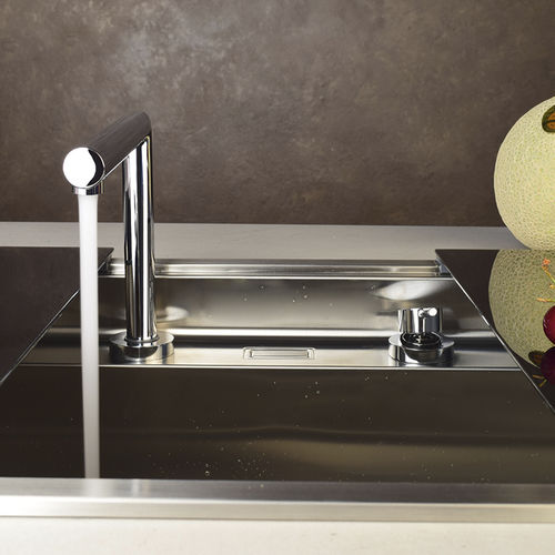 Miscelatore da appoggio - SPRINT : FGSP29111 - GUGLIELMI - in metallo cromato / da cucina / 2 fori