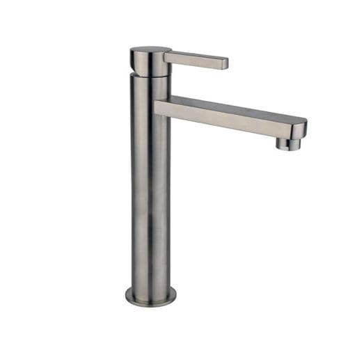 Miscelatore per lavabo - QR STEEL NOVO : FBSN90504 - GUGLIELMI - da appoggio / in acciaio inossidabile / da bagno