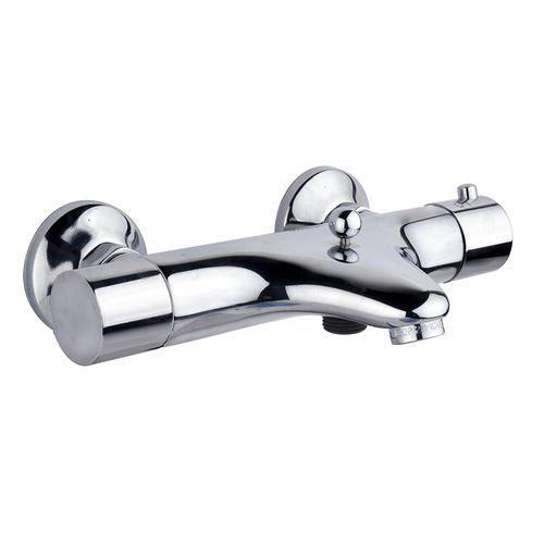 Miscelatore doppio comando per vasca - FATH00799 - GUGLIELMI - da parete / termostatico / in metallo cromato