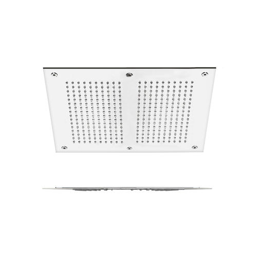 Soffione doccia da incasso a soffitto - FIAD80661 - GUGLIELMI - rettangolare / con illuminazione incorporata / con cromoterapia