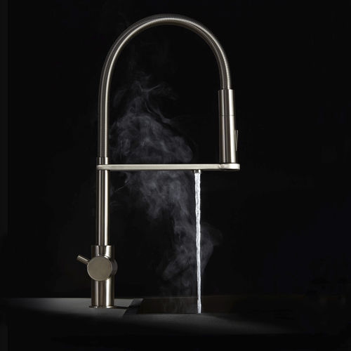 Miscelatore doppio comando per acqua frizzante - TUTTUNO® - GUGLIELMI - da appoggio / in metallo cromato / in acciaio inossidabile