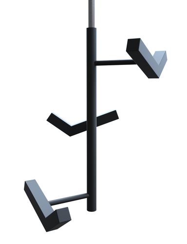 Appendiabiti da soffitto - ANALYTIC 5 - INSILVIS - design minimalista / in acciaio / contract