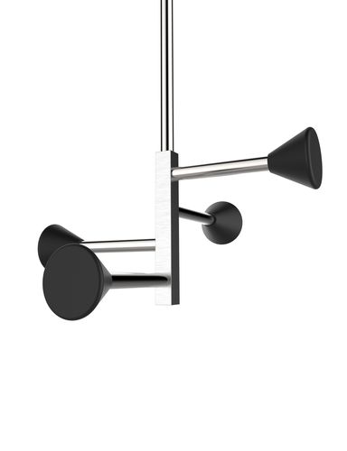 Appendiabiti da soffitto - FULLSTOP 5 - INSILVIS - design minimalista / in acciaio / contract