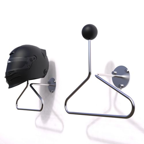 Portacasco in acciaio inossidabile - SPHERICAL 3 - INSILVIS - in termoplastica / da parete