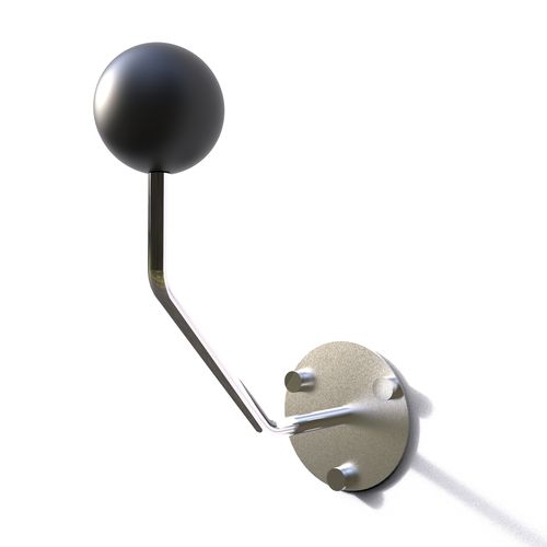 Portacasco in acciaio inossidabile - SPHERICAL 2 - INSILVIS - in termoplastica / da parete