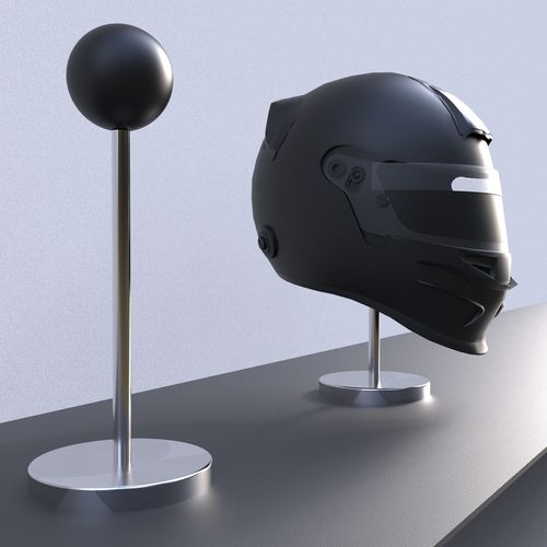Portacasco in acciaio inossidabile - SPHERICAL 1 - INSILVIS - in termoplastica / da appoggio
