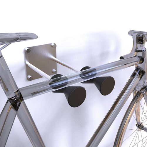 Rastrelliera per biciclette a muro - FOURTH DIMENSION 1 - INSILVIS - design originale / da interno / in acciaio inossidabile