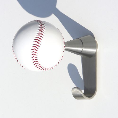 Appendiabiti a muro - BASEBALL + - INSILVIS - contemporaneo / in acciaio inossidabile