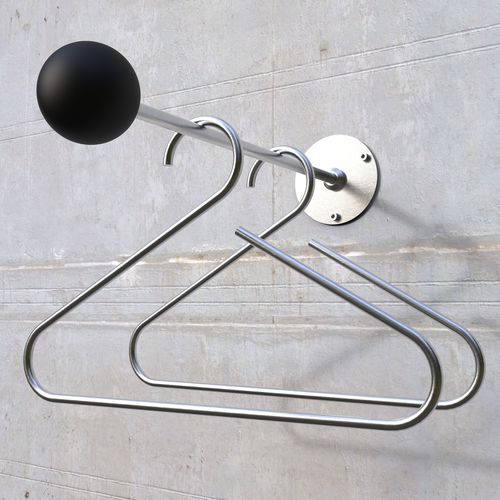 Porta grucce a muro - LESS IS MORE 3 GRIP - INSILVIS