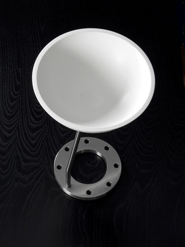Tavolo d'appoggio contemporaneo - ANALOGON 4 - INSILVIS - in composito / rotondo / per uso residenziale
