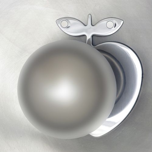 Appendiabiti a muro - APPLE EXTRADIMENSIONAL - INSILVIS - contemporaneo / in acciaio inossidabile