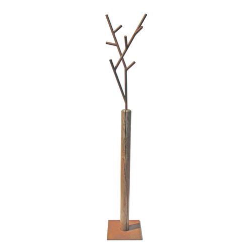 Appendiabiti da terra - WINTER W 1 - INSILVIS - contemporaneo / in acciaio verniciato / in legno massiccio