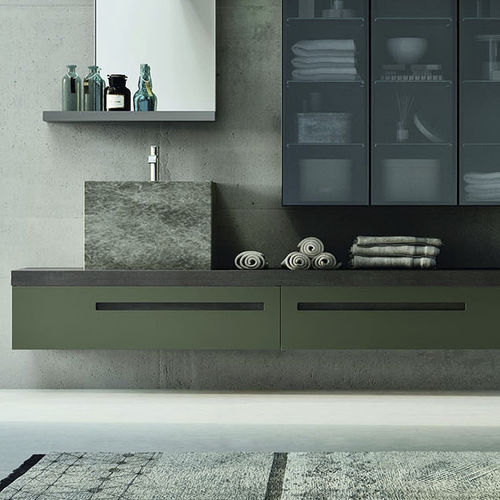 Mobile lavabo a muro - START GATE - ARDECO - in legno / contemporaneo / con cassetti