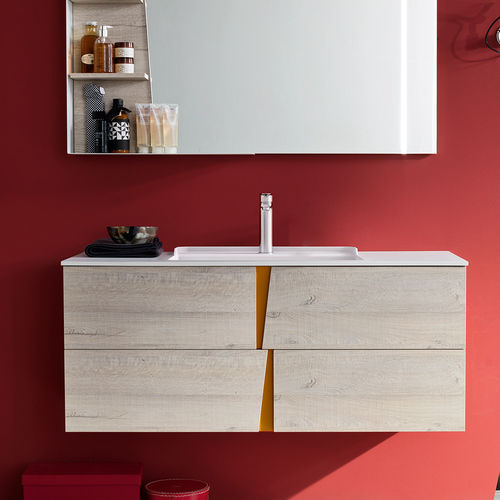 Mobile lavabo doppio - WECTOR - ARDECO - a muro / in legno / contemporaneo