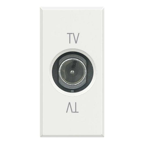 Presa TV - HD4202D - Bticino - da parete / in acciaio inossidabile / in vetro