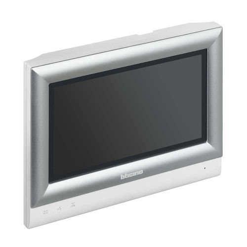 Videocitofono in metallo - 321070 - Bticino - bianco / da interno / a colori
