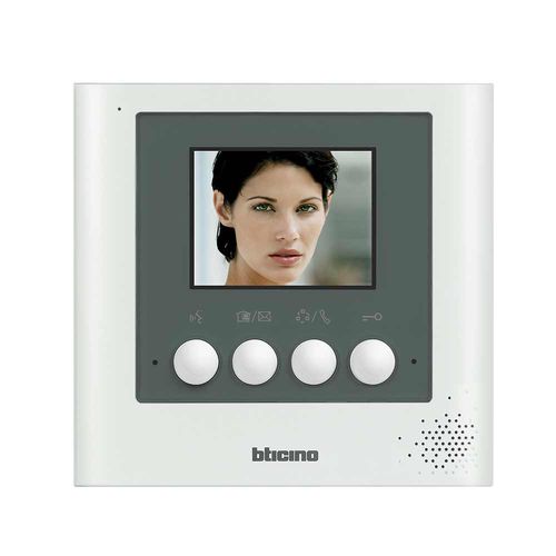Videocitofono bianco - 321060 - Bticino - da incasso / da interno / a colori