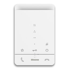 Citofono audio bianco - 100A16E - Bticino - da incasso / da interno / per controllo accessi