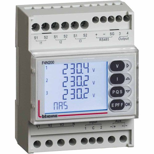 Contatore di energia trifase - EMS BTDIN - Bticino - digitale / Modbus