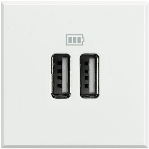 Presa USB - HD4285C2 - Bticino - doppia / da parete / in acciaio inossidabile