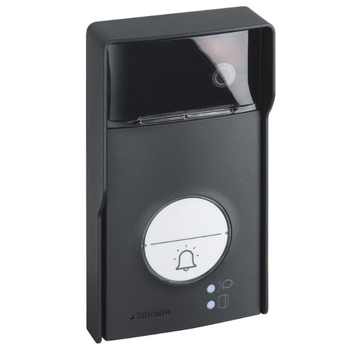 Citofono esterno bianco - 343053  - Bticino - nero / grigio / residenziale
