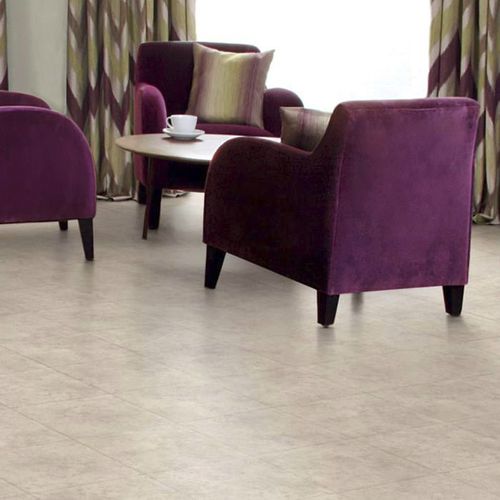 Pavimento in vinile - FIRST : CERAMIC PALE  - Amtico International - da interno / residenziale / professionale