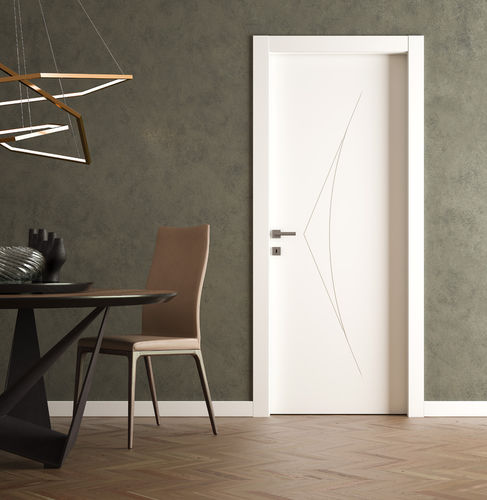 Porta da interno - SEGNO - Otcdoors - in legno / battente / a bilico