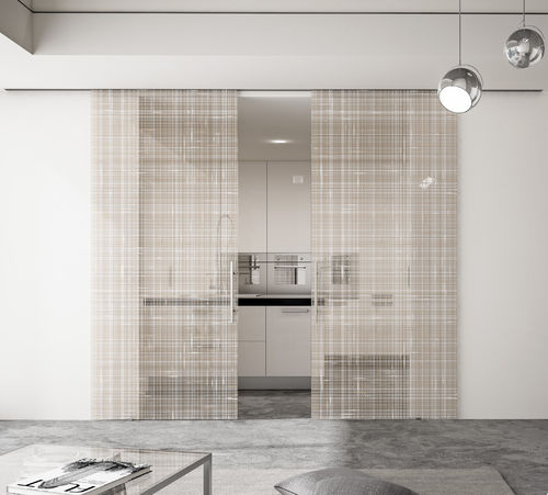 Porta da interno - RIFLESSI - Otcdoors - in vetro temprato / scorrevole / contemporanea