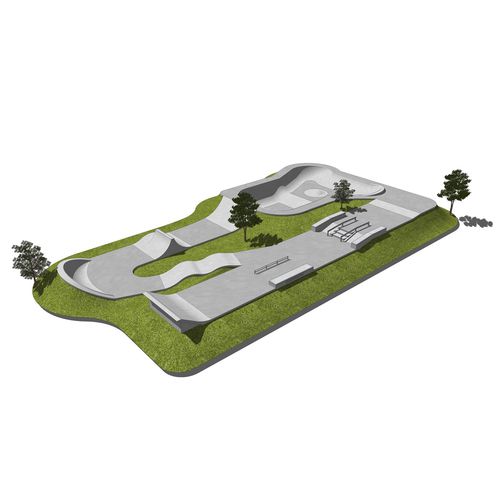 Skatepark in calcestruzzo - CONCRETE : 600M2 - Techramps - monolitico