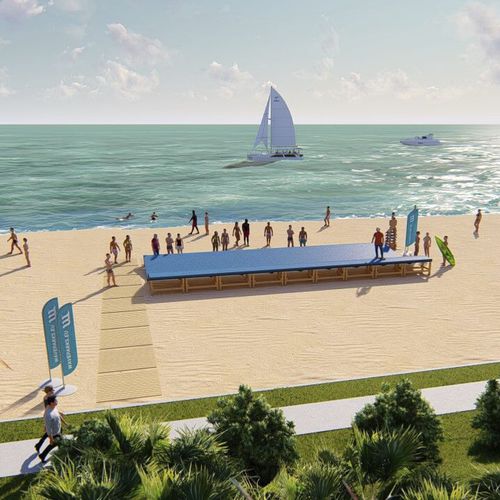 Skatepark tipo wave - WAVEPARK : W3 - Techramps - in composito