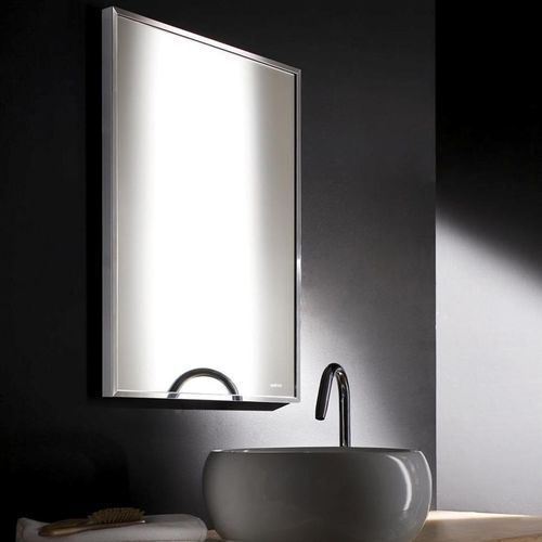 Specchio da bagno sospeso - ALYA - MONTELEONE - contemporaneo / rettangolare / in acciaio inossidabile