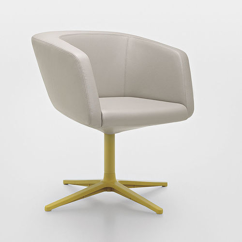 Sedia visitatore contemporanea - DININHO  - MAXDESIGN - da interno / in tessuto / in pelle