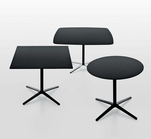 Tavolo da bistrot contemporaneo - PLATO  - MAXDESIGN - in alluminio / in MDF / rotondo