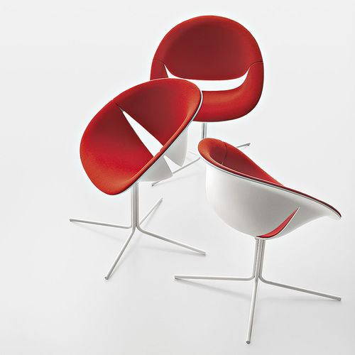 Sedia contemporanea - SO HAPPY - MAXDESIGN - da interno / in tessuto / in pelle