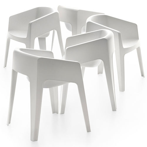 Sedia contemporanea - TOTOTO  - MAXDESIGN - da esterno / in polipropilene / impilabile