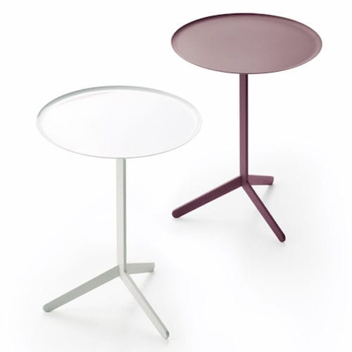 Tavolo alto contemporaneo - PIC  - MAXDESIGN - in MDF / in acciaio / rotondo