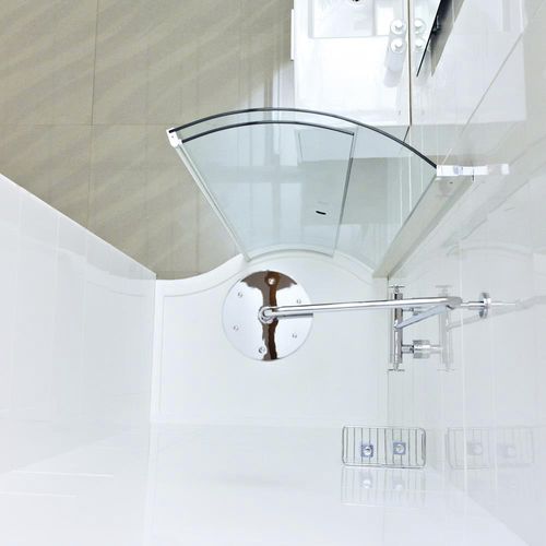 Piatto doccia a forma di P - LUMIN8  - Roman - da appoggio / in Solid Surface