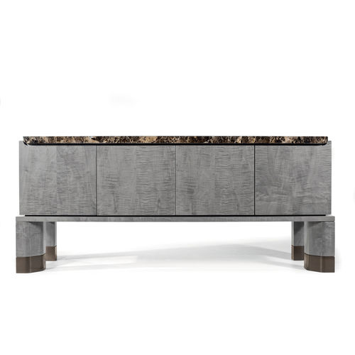 Credenza con piedi alti - HUO - MEDEA - contemporanea / in legno / in metallo