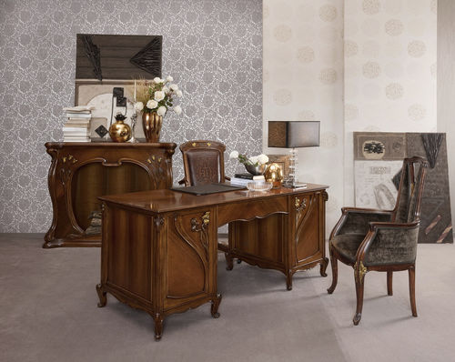 Scrivania in stile - LIBERTY - MEDEA - in legno / con base in pannelli / multimediale
