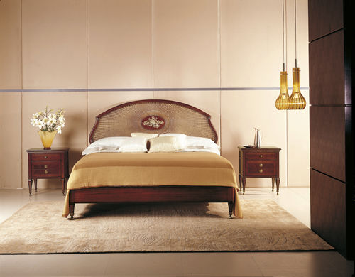 Letto matrimoniale - OTTOCENTO - MEDEA - in stile / in pelle