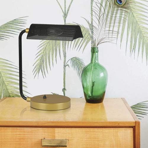 Lampada da tavolo - ELDA - BROSSIER SADERNE - da comodino / in metallo forato / contemporanea