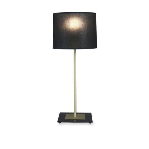 Lampada da tavolo - DAPHNE - BROSSIER SADERNE - in ottone spazzolato / in lino / contemporanea